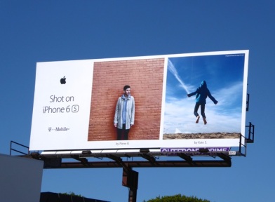 Shot on iPhone 6s Kate S billboard